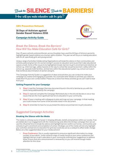 Campaign Activity Guide