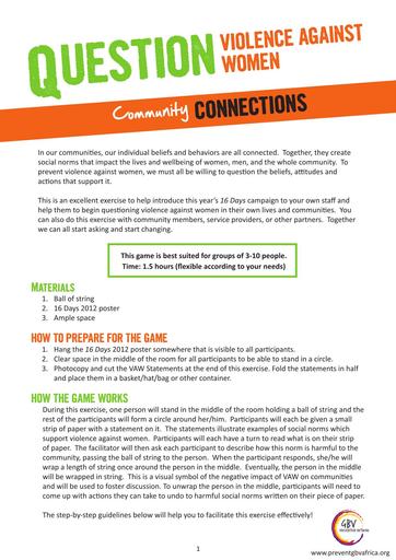 Community Connections 16days2012