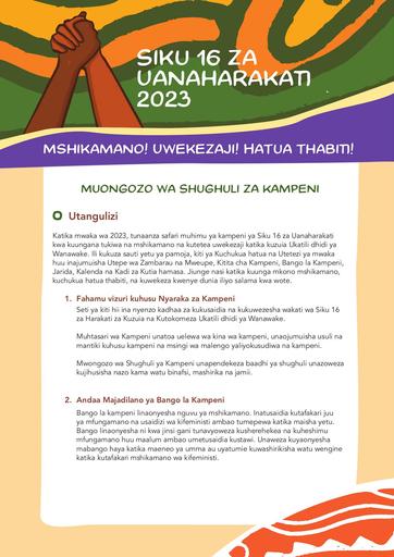 Campaign Activity Guide 2023SWAHILI