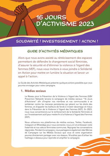 Media Activity Guide FRENCH