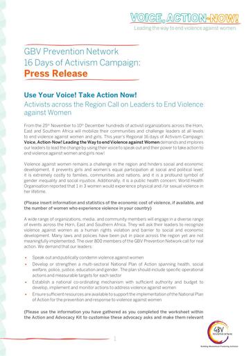 Press Release
