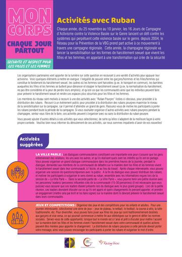 Purple Ribbon Activities