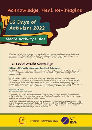 Media Activity Guide