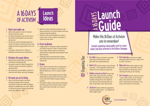 16days launch guide 2009